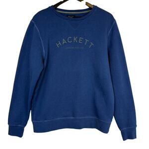 Hackett Mr Classic Crewneck Sweatshirt Navy Blue Mens - M